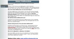 Desktop Screenshot of kleiner-waffenschein.gaswaffen.org