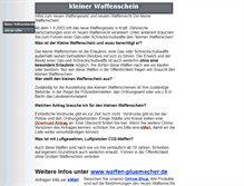 Tablet Screenshot of kleiner-waffenschein.gaswaffen.org